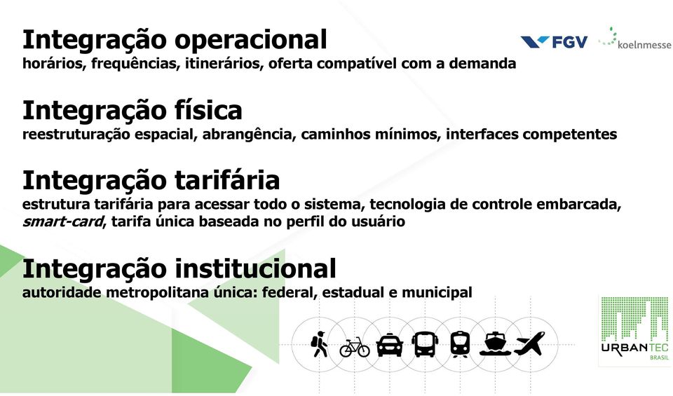 estruturatarifáriapara acessartodoo sistema, tecnologiade controleembarcada, smart-card, tarifa única