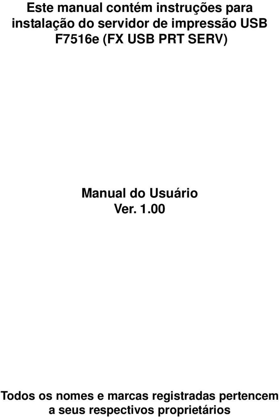 Manual do Usuário Ver. 1.