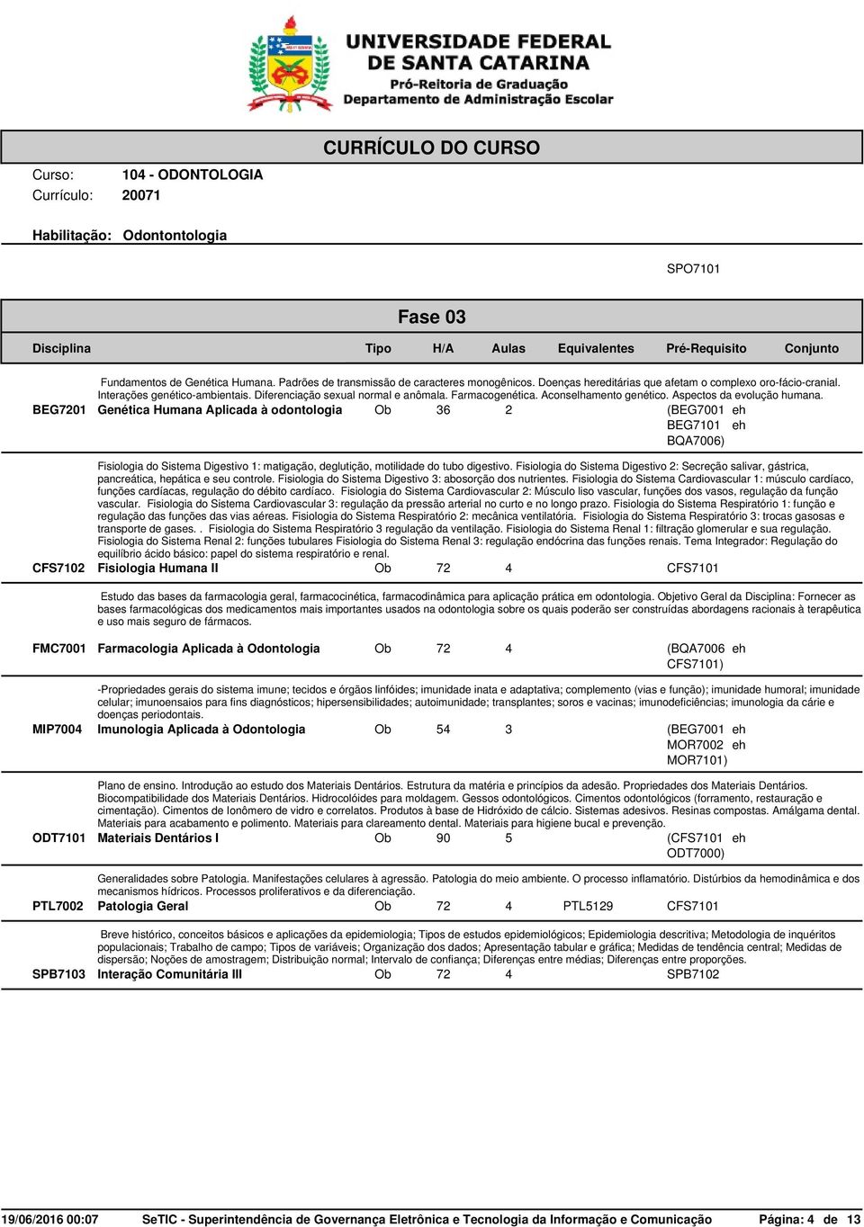 BEG7201 Genética Humana Aplicada à odontologia Ob 36 2 (BEG7001 BEG7101 BQA7006) Fisiologia do Sistema Digestivo 1: matigação, deglutição, motilidade do tubo digestivo.