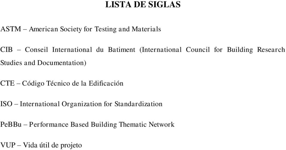 Documentation) CTE Código Técnico de la Edificación ISO International Organization