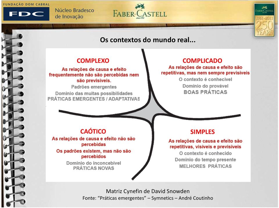 SIMPLES Matriz Cynefin de David