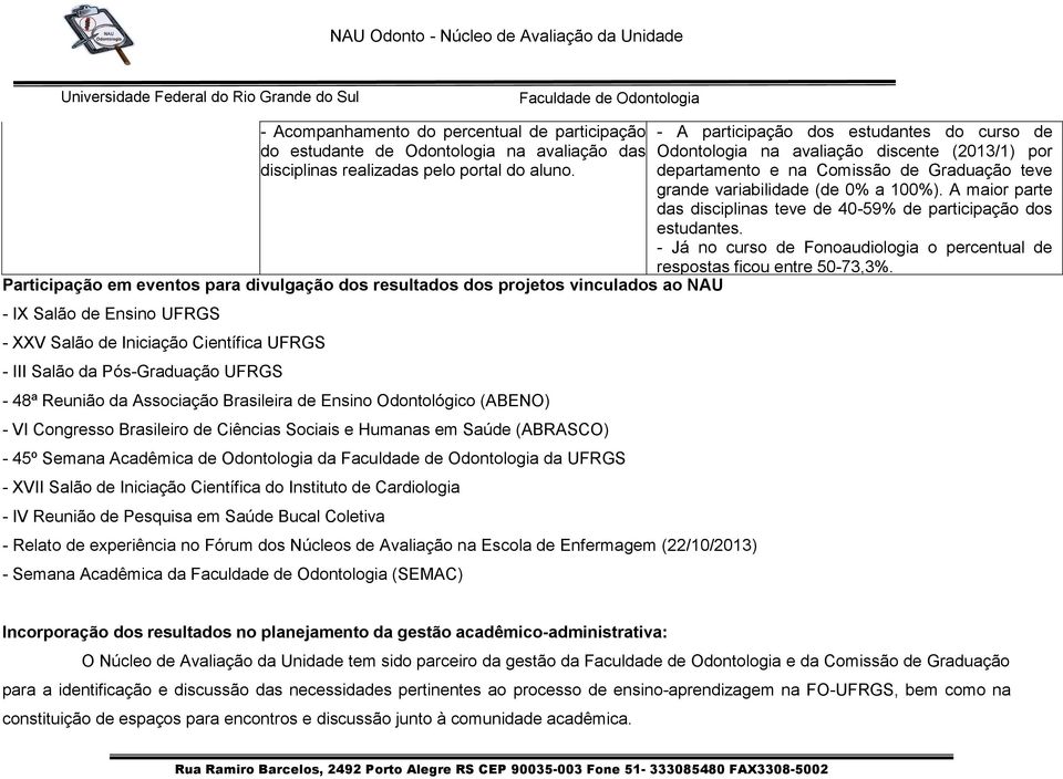 Reunião da Associação Brasileira de Ensino Odontológico (ABENO) - VI Congresso Brasileiro de Ciências Sociais e Humanas em Saúde (ABRASCO) - 45º Semana Acadêmica de Odontologia da da UFRGS - XVII