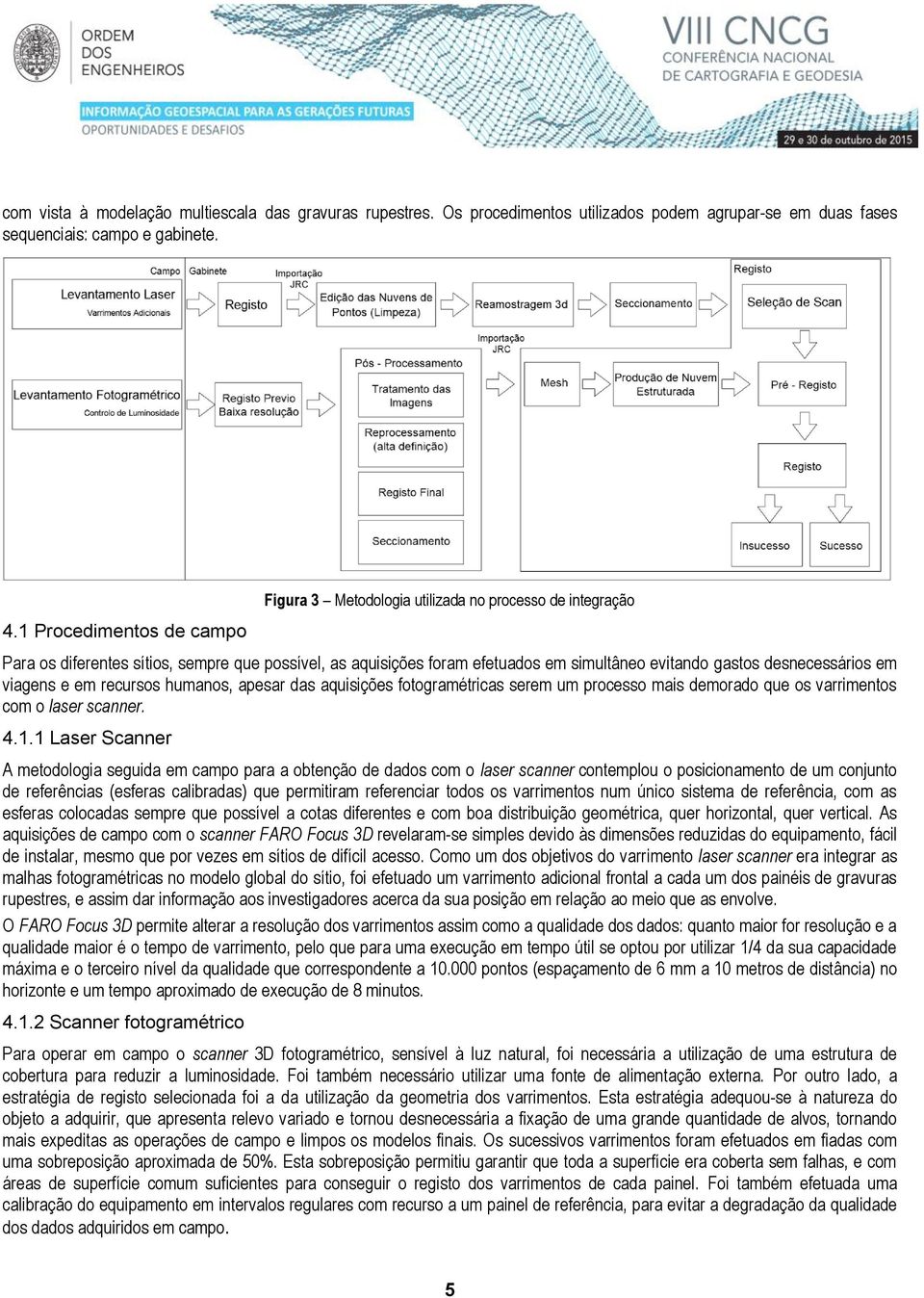 desnecessários em viagens e em recursos humanos, apesar das aquisições fotogramétricas serem um processo mais demorado que os varrimentos com o laser scanner. 4.1.