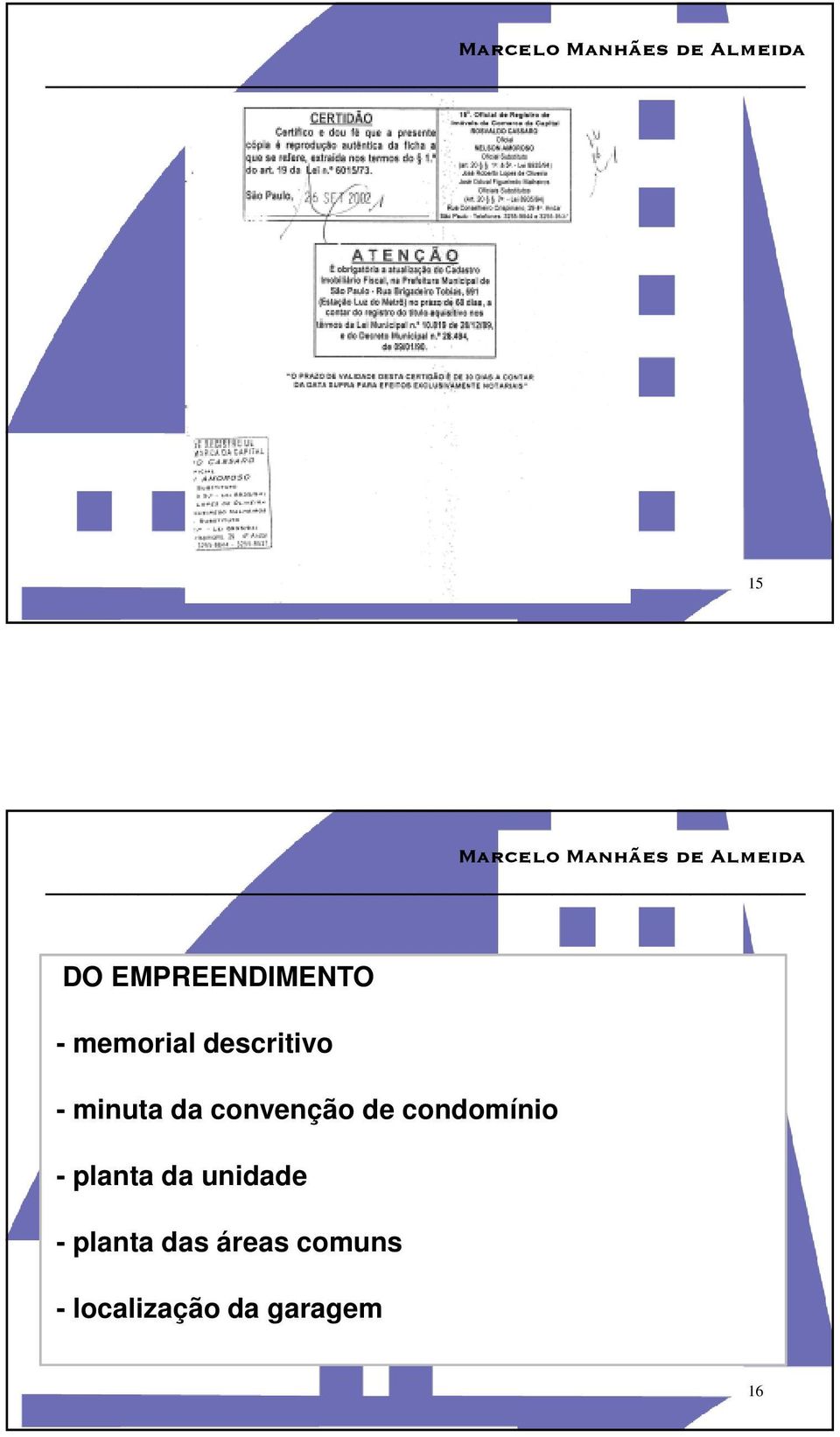 condomínio - planta da unidade -