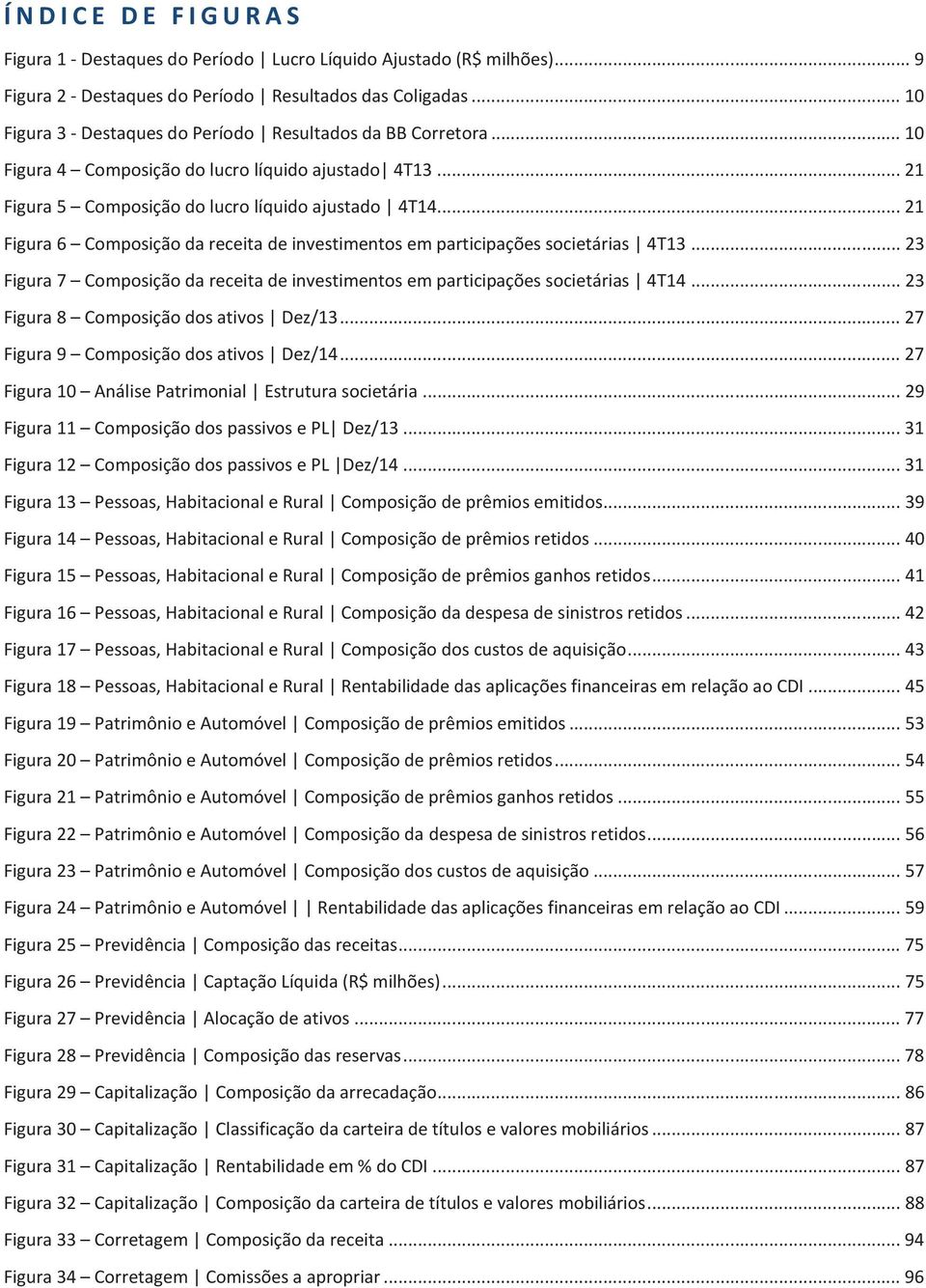 .. 21 Figura 6 Composição da receita de investimentos em participações societárias 4T13... 23 Figura 7 Composição da receita de investimentos em participações societárias 4T14.