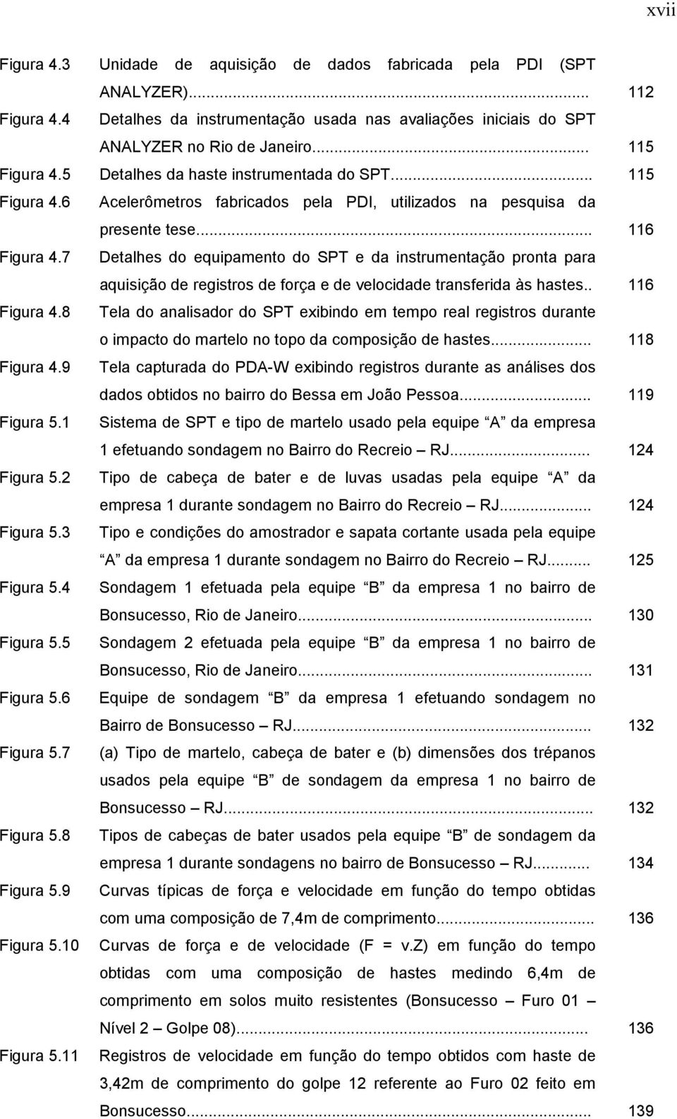 7 Detalhes do equipamento do SPT e da instrumentação pronta para aquisição de registros de força e de velocidade transferida às hastes.. 116 Figura 4.