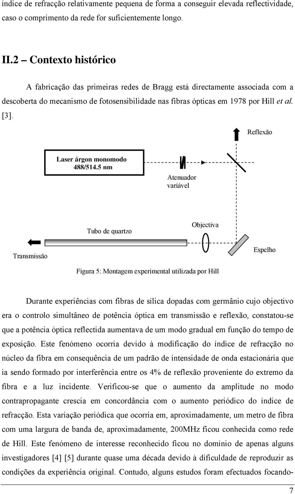 Reflexão Laser árgon monomodo 488/514.