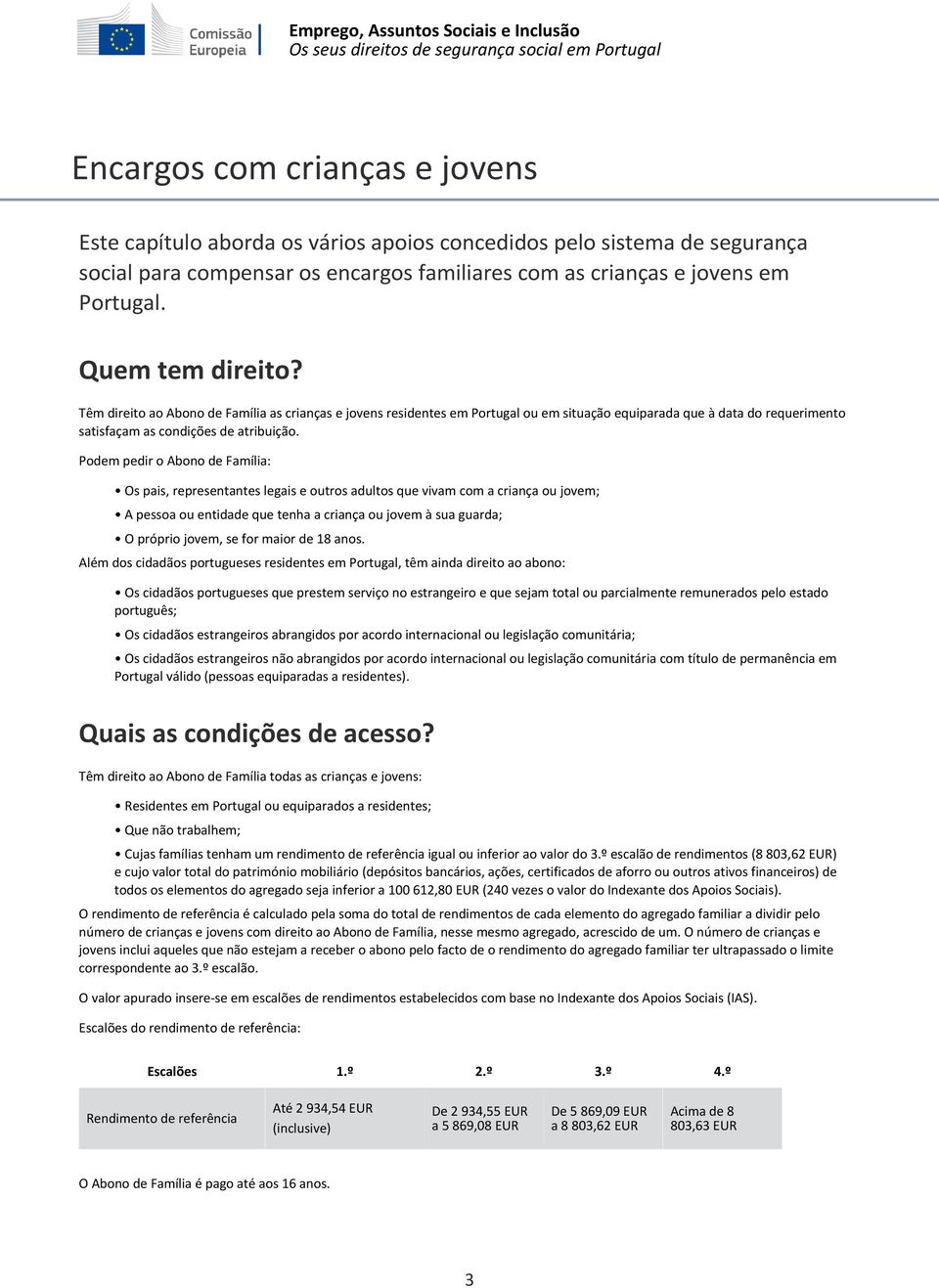 encargos familiares com as crianças e jovens em Portugal. Quem tem direito?