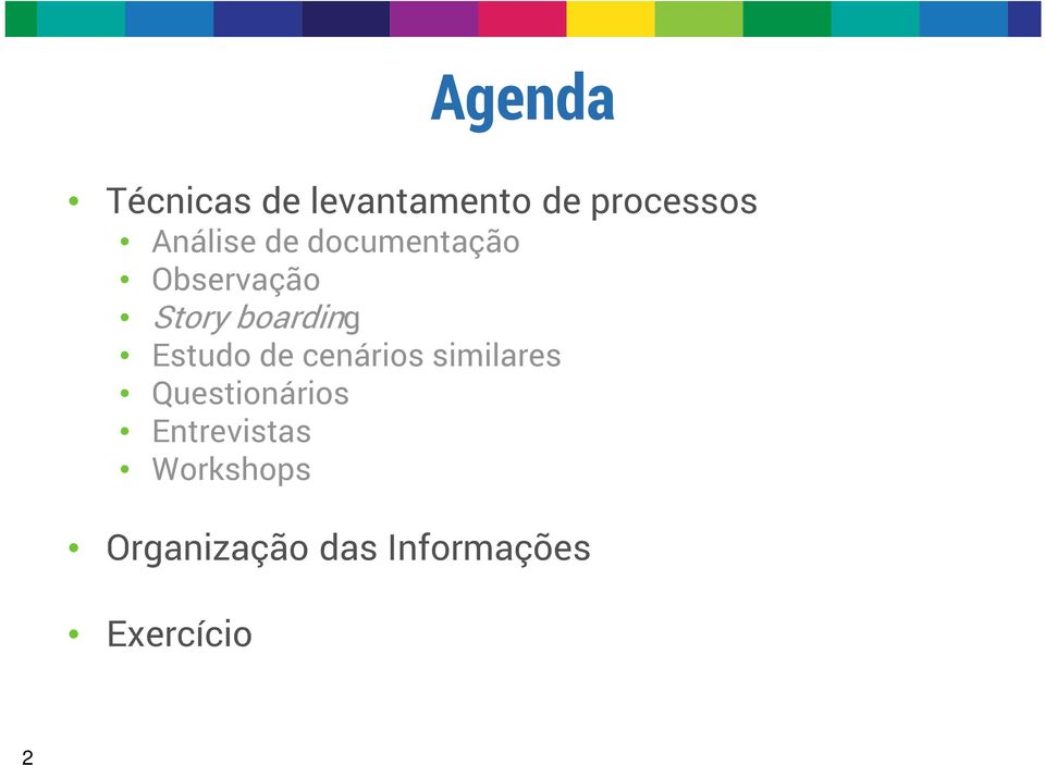 Estudo de cenários similares Questionários