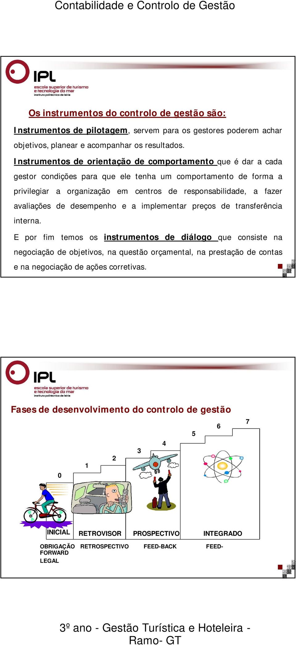 fazer avaliações de desempenho e a implementar preços de transferência interna.