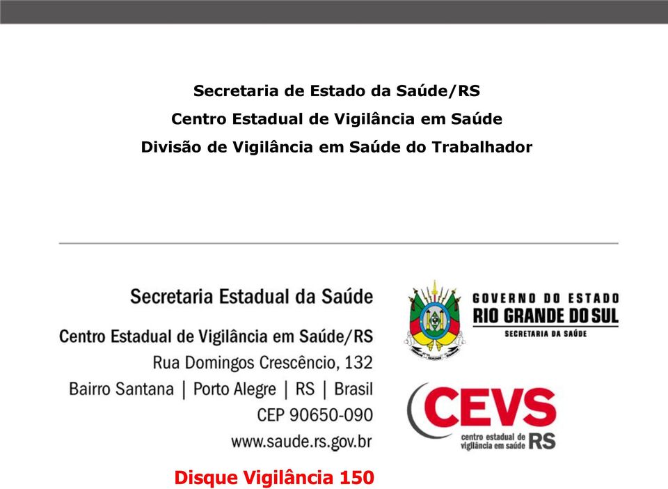 Saúde Divisão de Vigilância em