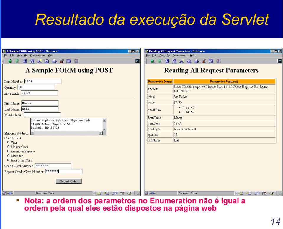 Enumeration não é igual a ordem