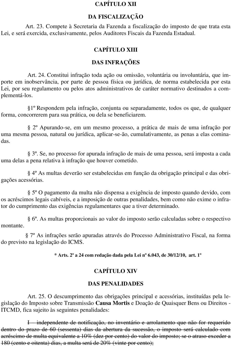 Constitui infração toda ação ou omissão, voluntária ou involuntária, que importe em inobservância, por parte de pessoa física ou jurídica, de norma estabelecida por esta Lei, por seu regulamento ou