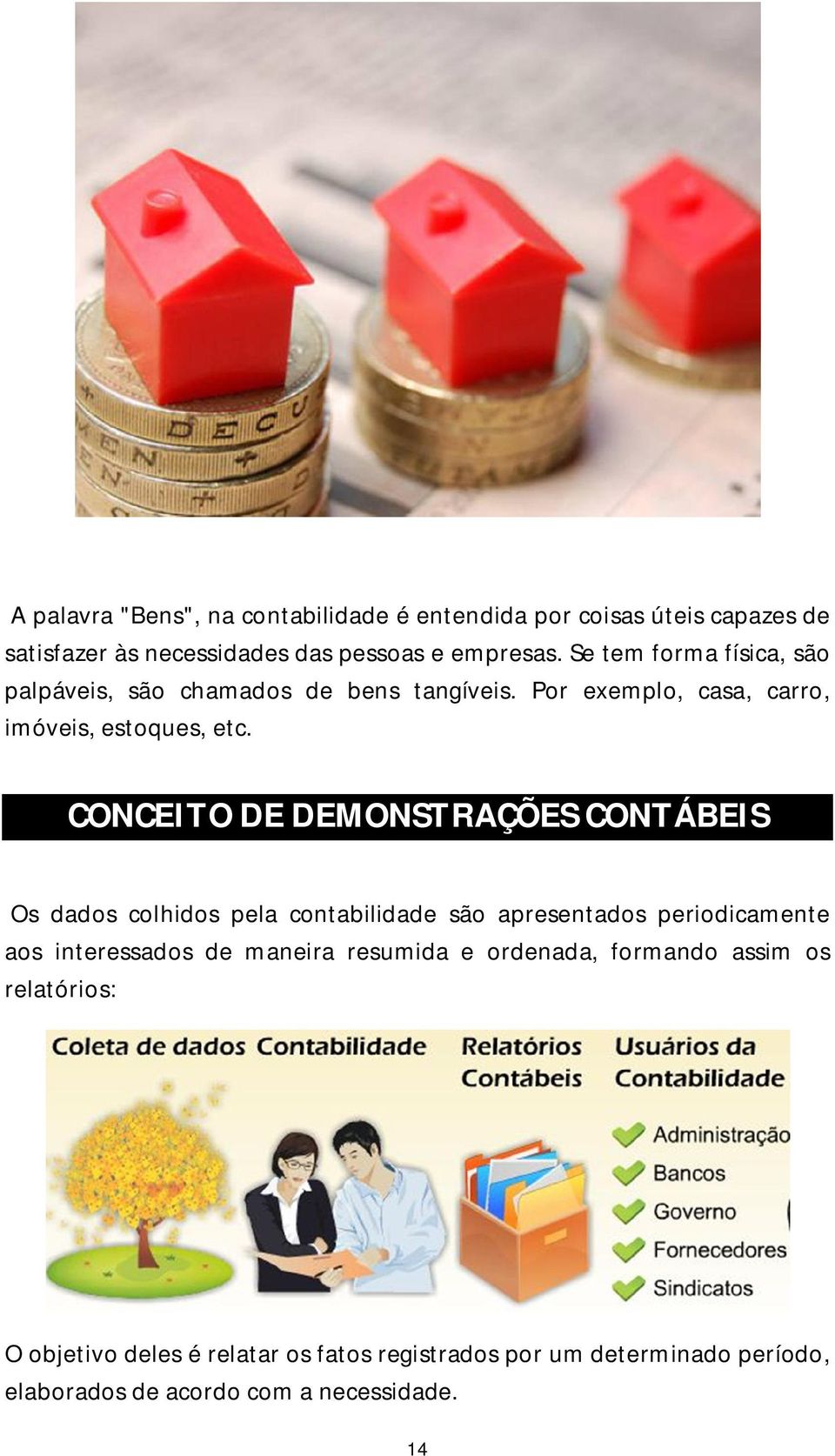 CONCEITO DE DEMONSTRAÇÕES CONTÁBEIS Os dados colhidos pela contabilidade são apresentados periodicamente aos interessados de maneira