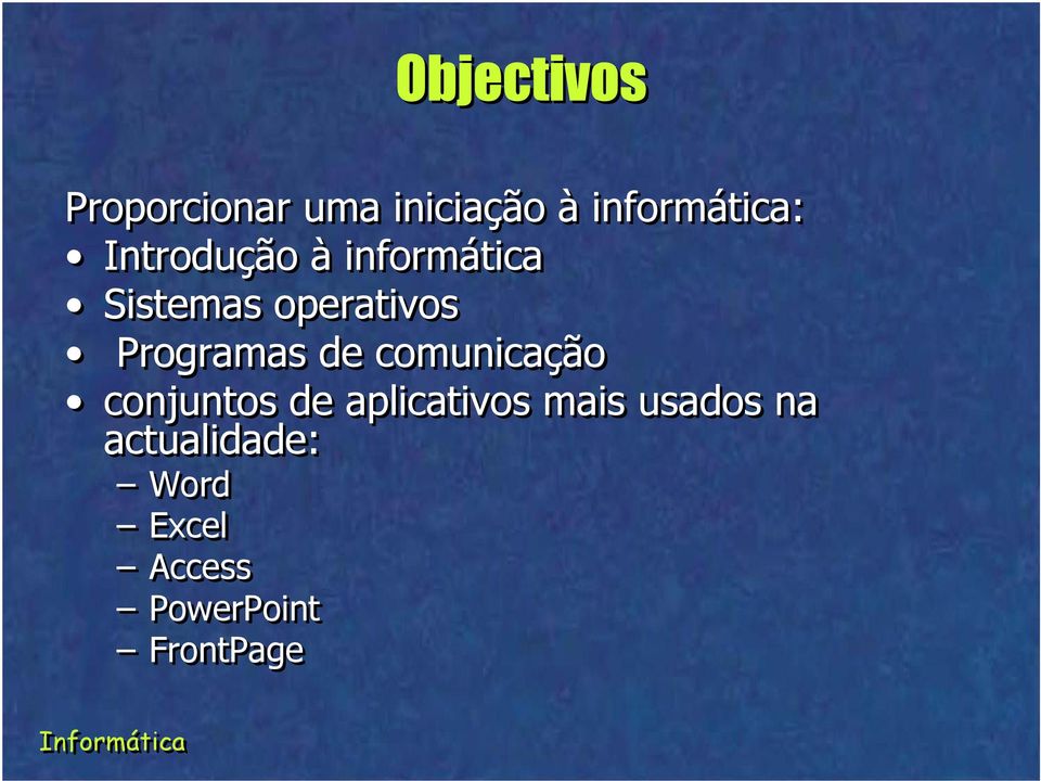 Programas de comunicação conjuntos de aplicativos