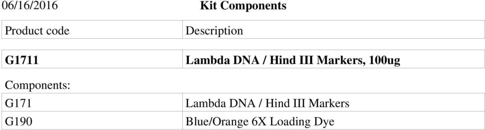 Lambda DNA / Hind III Markers, 100ug