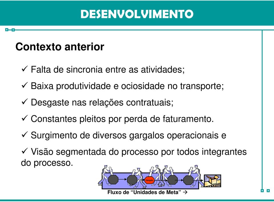 Constantes pleitos por perda de faturamento.