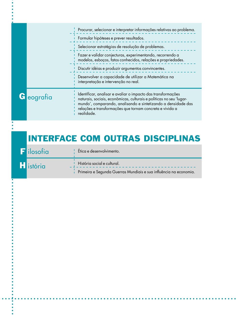 Desenvolver a capacidade de utilizar a Matemática na interpretação e intervenção no real.