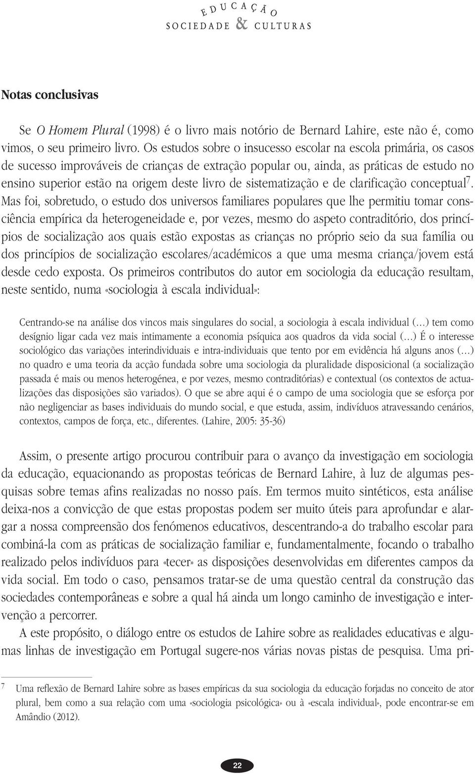 livro de sistematização e de clarificação conceptual 7.