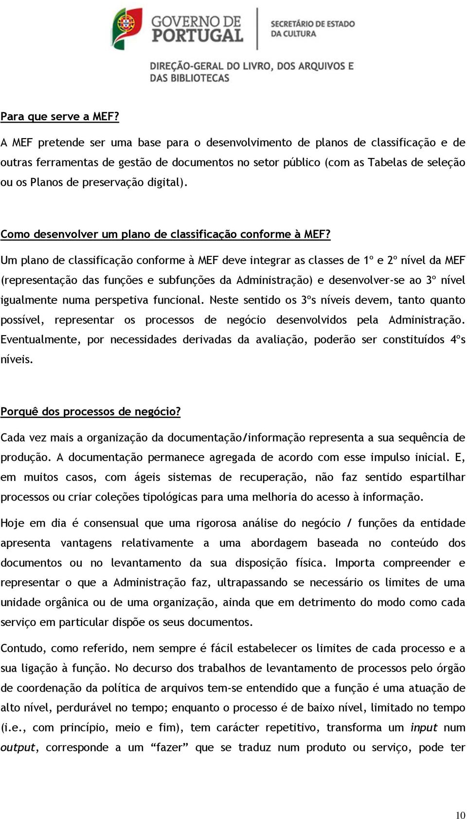 digital). Como desenvolver um plano de classificação conforme à MEF?