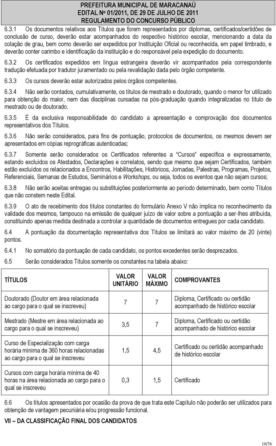 expedição do documento. 6.3.