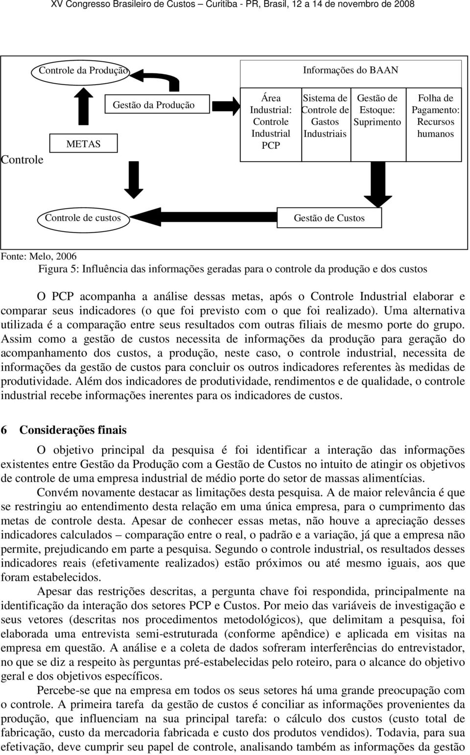 dessas metas, após o Controle Industrial elaborar e comparar seus indicadores (o que foi previsto com o que foi realizado).