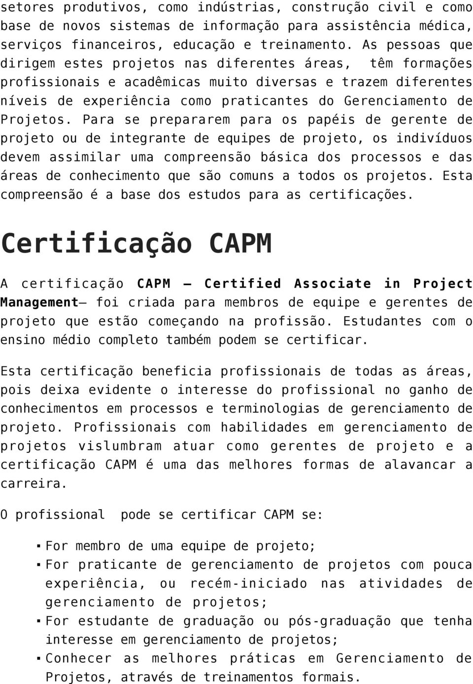 Projetos.