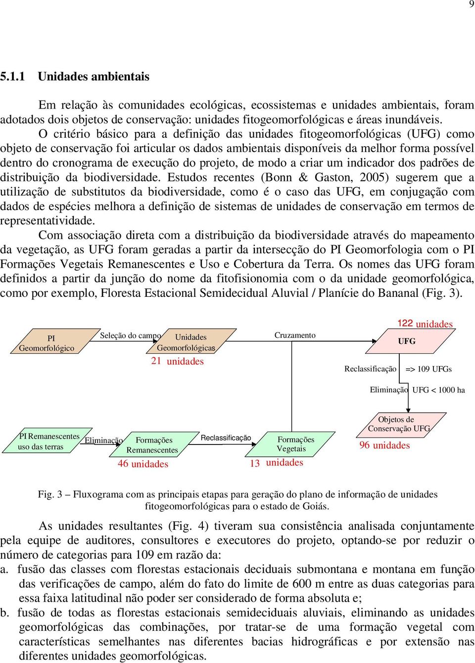 execução do projeto, de modo a criar um indicador dos padrões de distribuição da biodiversidade.