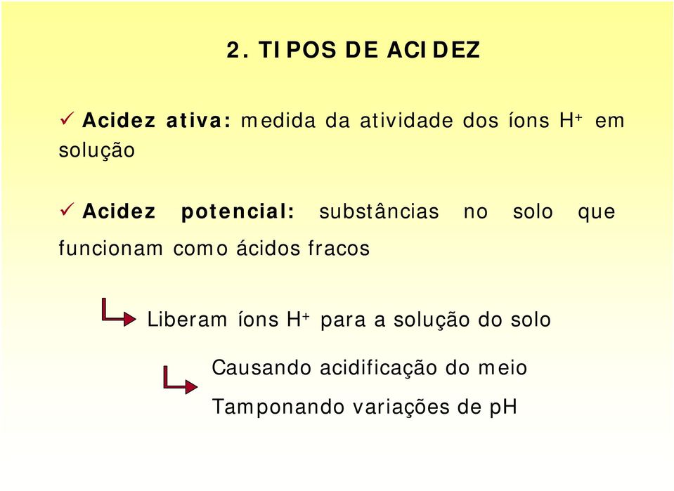 que funcionam como ácidos fracos Liberam íons H + para a