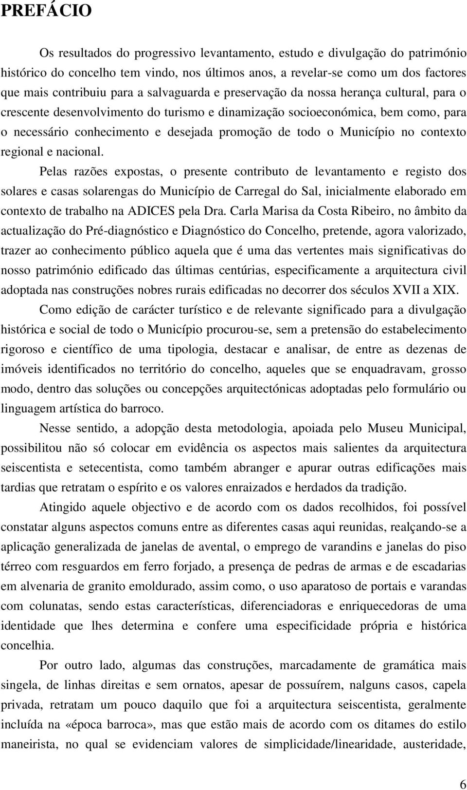 Município no contexto regional e nacional.