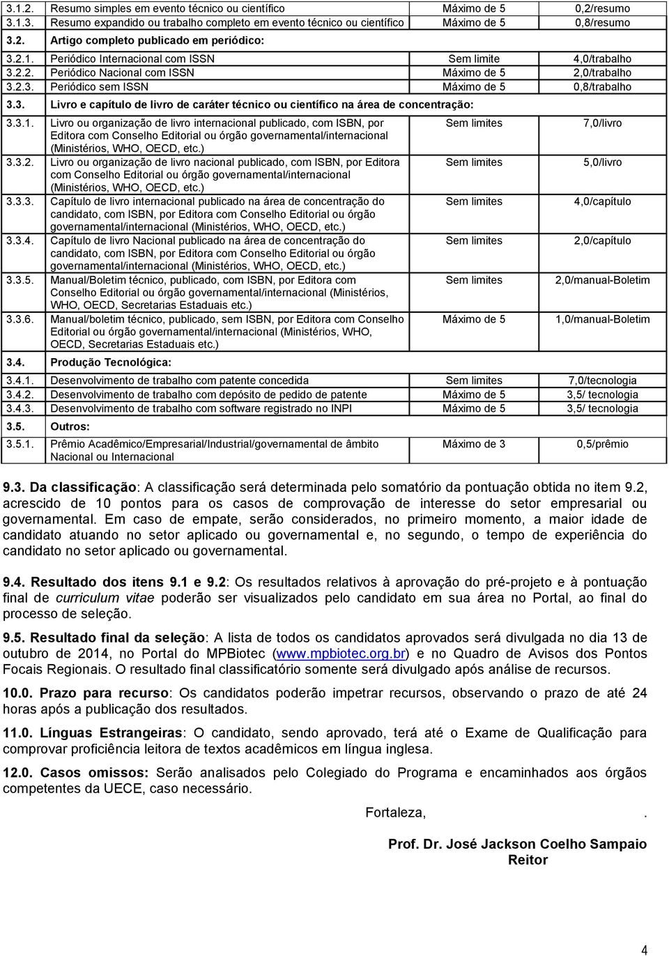 3.1. Livro ou organização de livro internacional publicado, com ISBN, por Editora com Conselho Editorial ou órgão governamental/internacional (Ministérios, WHO, OECD, etc.) 3.3.2.