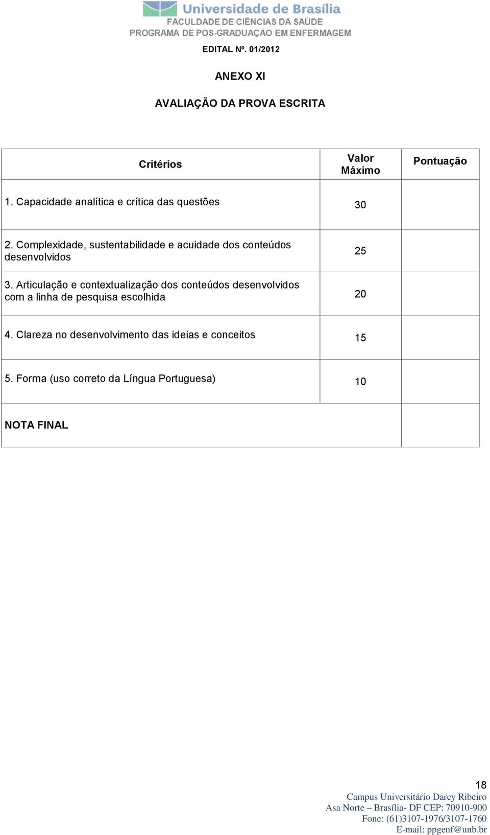 Complexidade, sustentabilidade e acuidade dos conteúdos desenvolvidos 25 3.