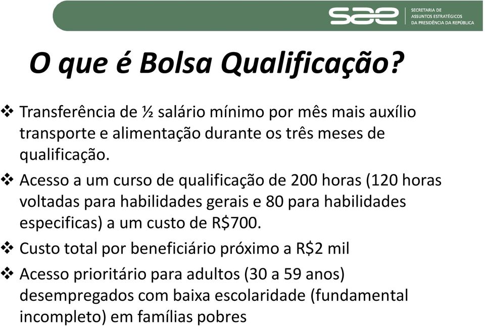 qualificação.