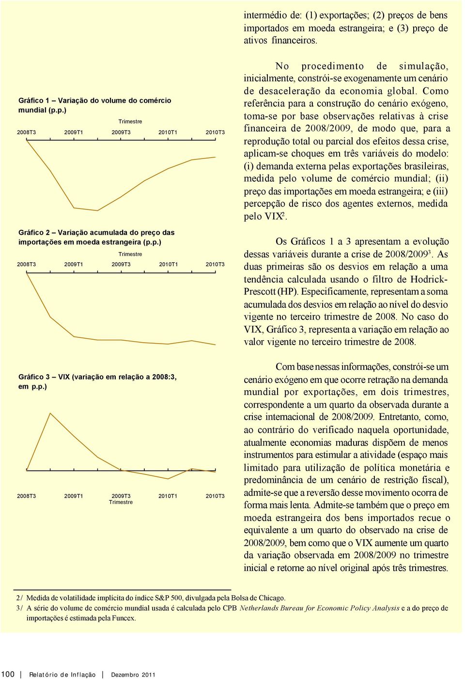 Como referência para a construção do cenário exógeno, toma-se por base observações relativas à crise financeira de 2008/2009, de modo que, para a reprodução total ou parcial dos efeitos dessa crise,