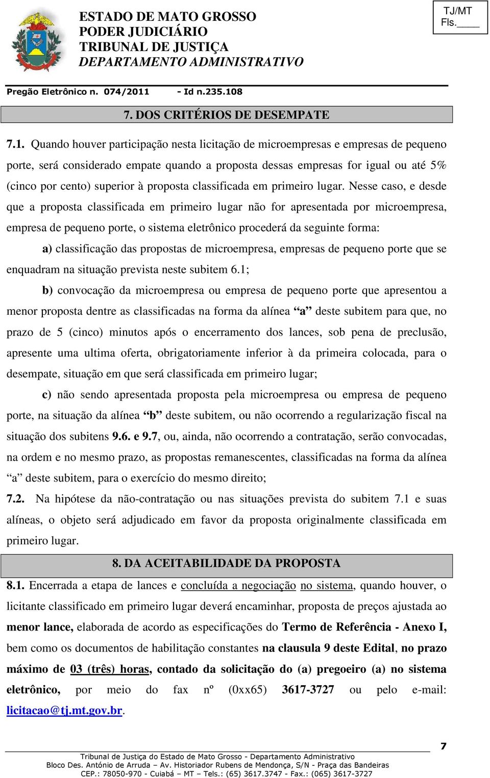 proposta classificada em primeiro lugar.