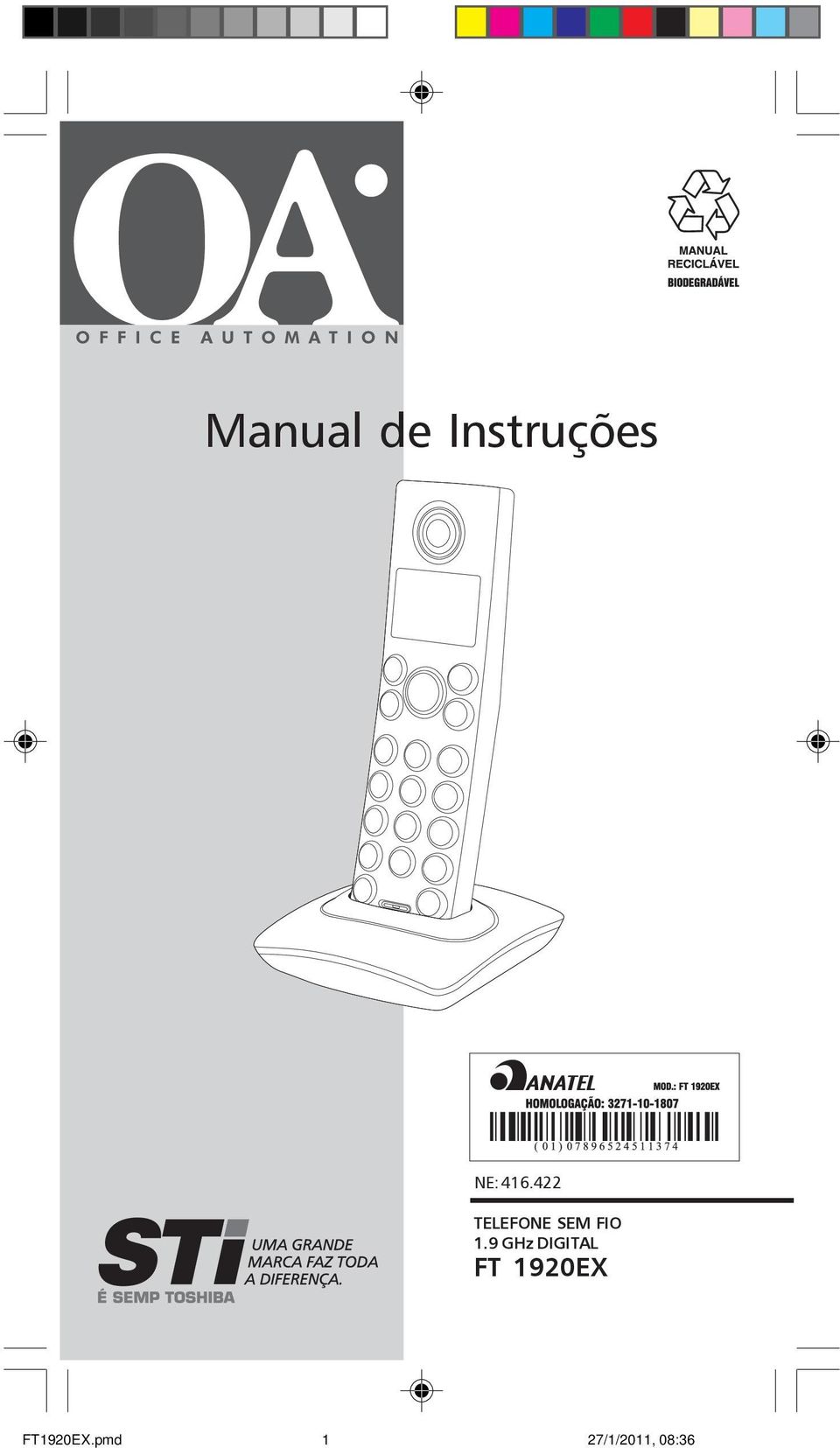 422 TELEFONE SEM FIO 1.