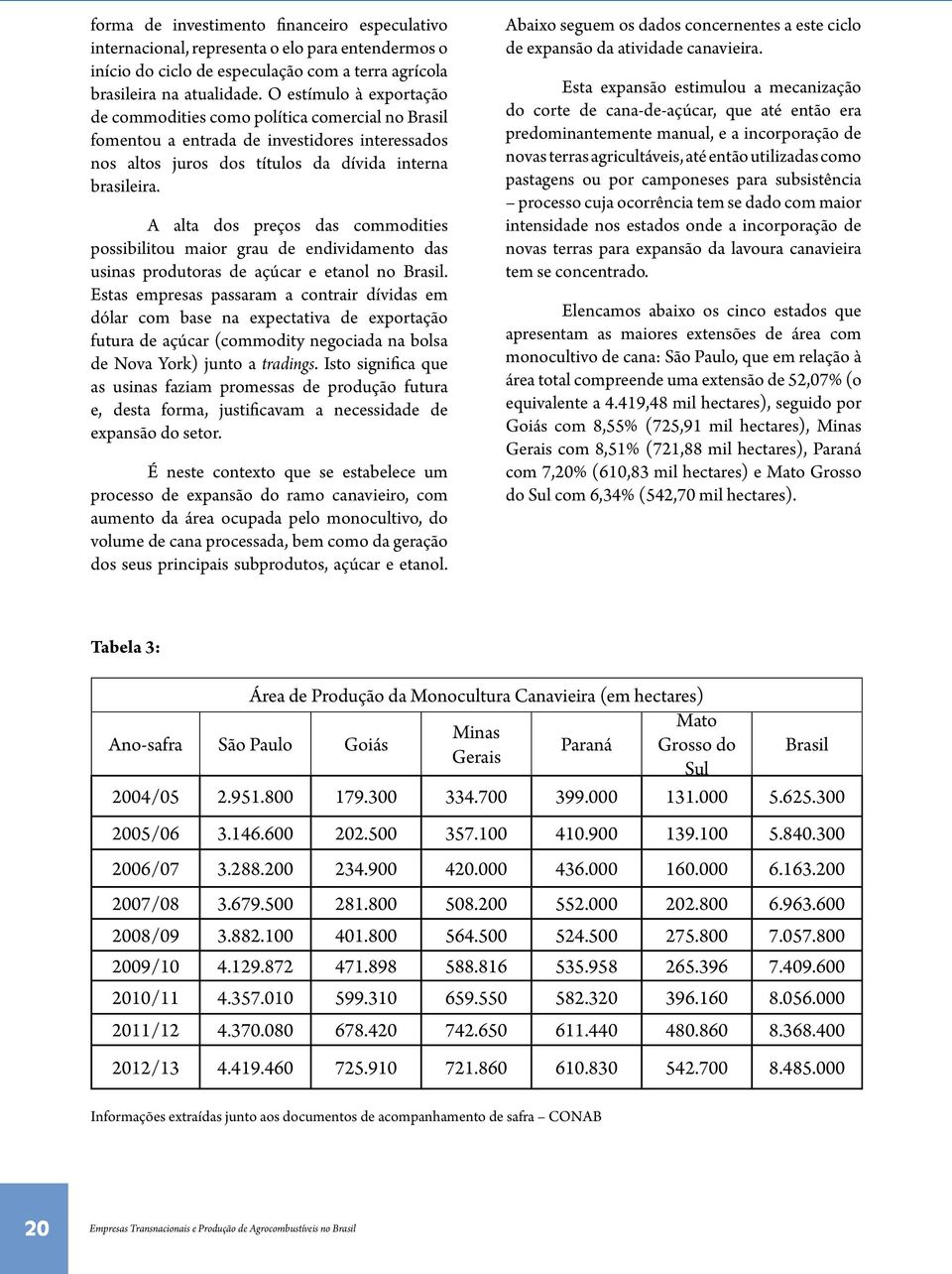 A alta dos preços das commodities possibilitou maior grau de endividamento das usinas produtoras de açúcar e etanol no Brasil.