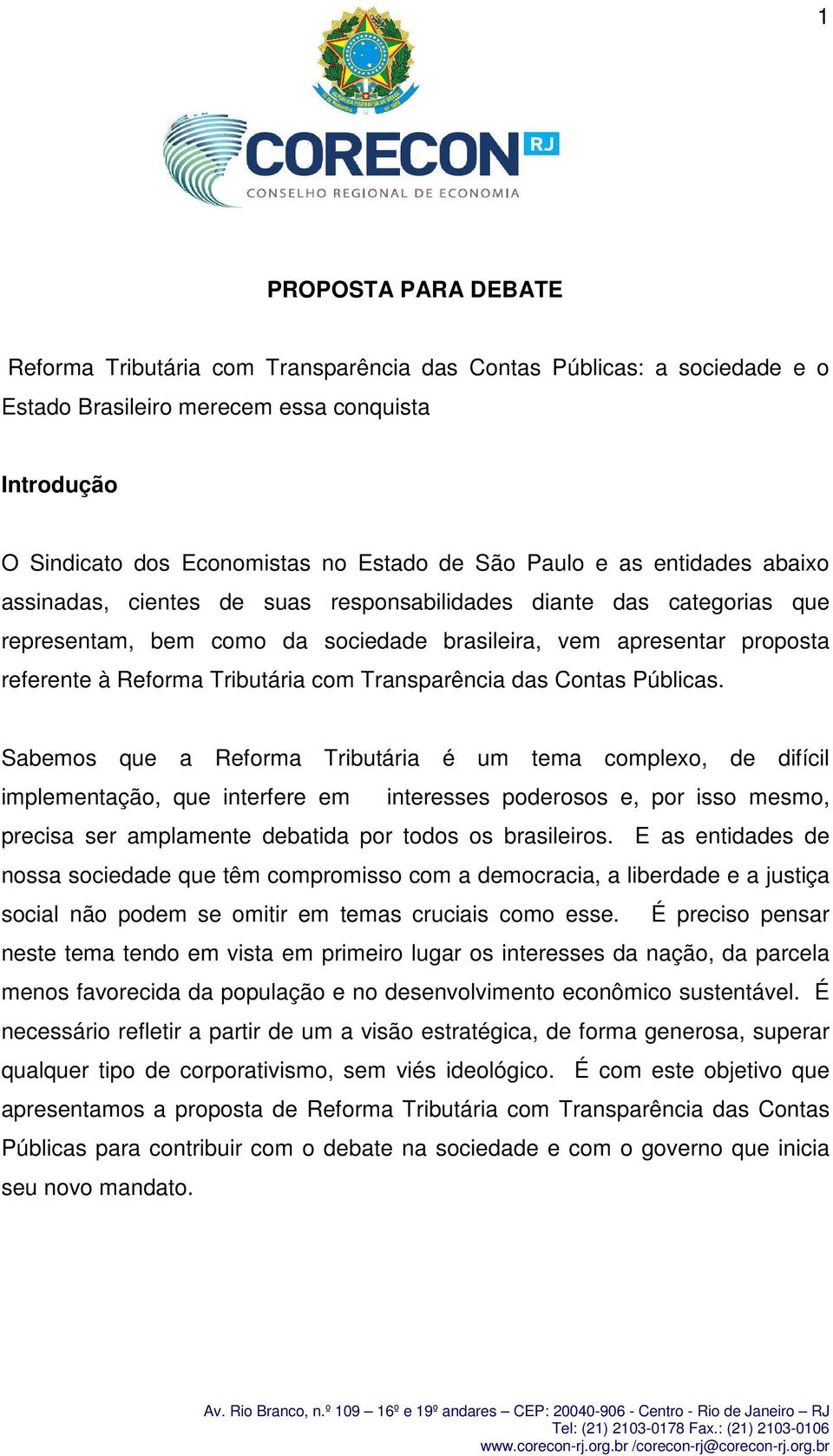 Transparência das Contas Públicas.