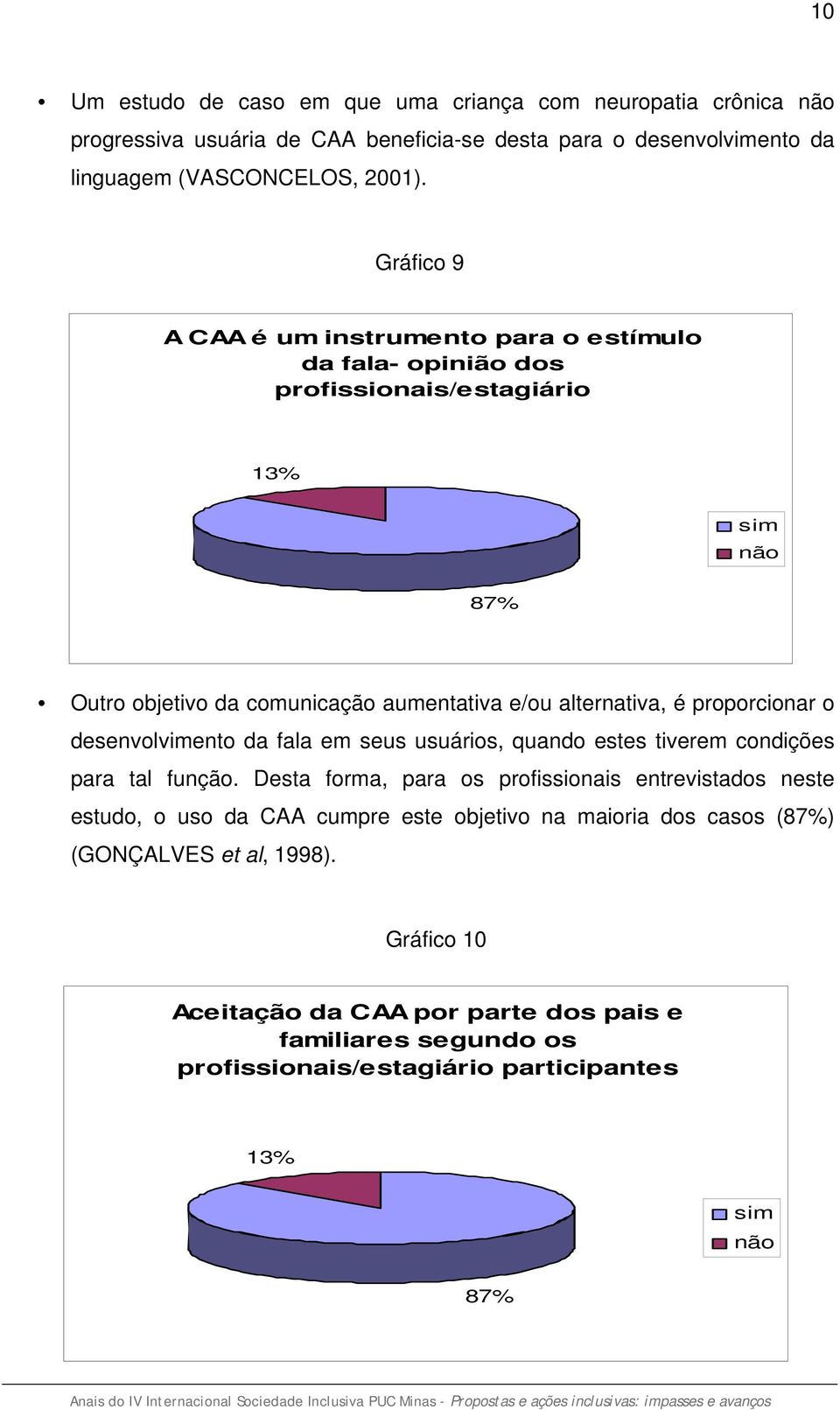 proporcionar o desenvolvimento da fala em seus usuários, quando estes tiverem condições para tal função.