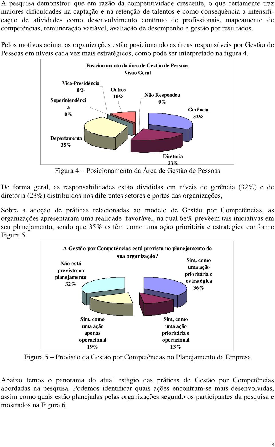 Pelos motivos acima, as organizações estão posicionando as áreas responsáveis por Gestão de Pessoas em níveis cada vez mais estratégicos, como pode ser interpretado na figura 4.