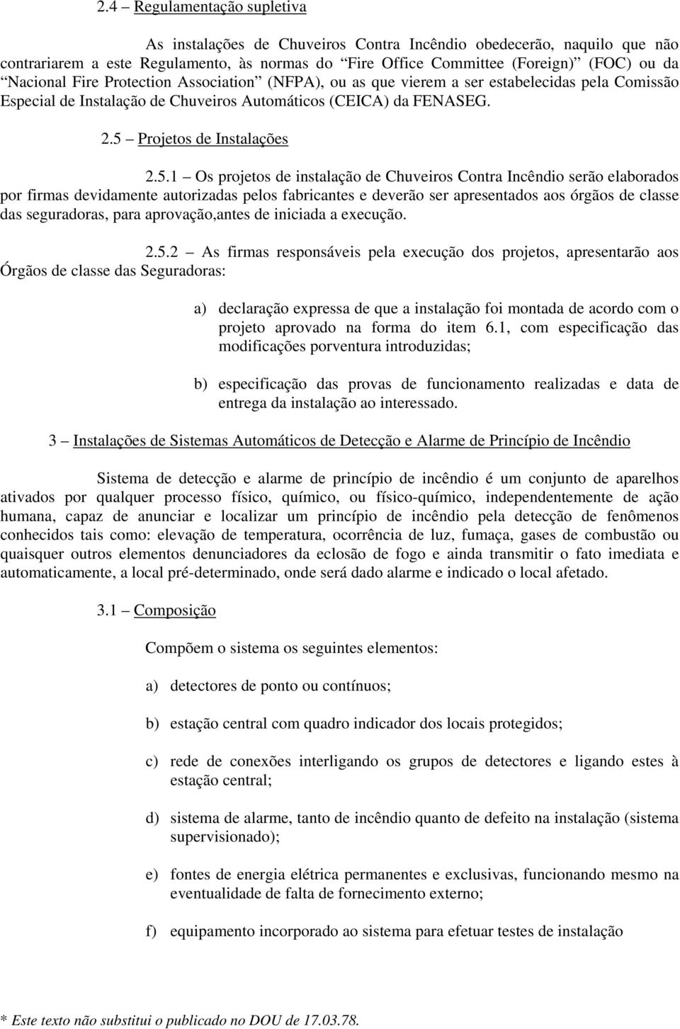 Projetos de Instalações 2.5.