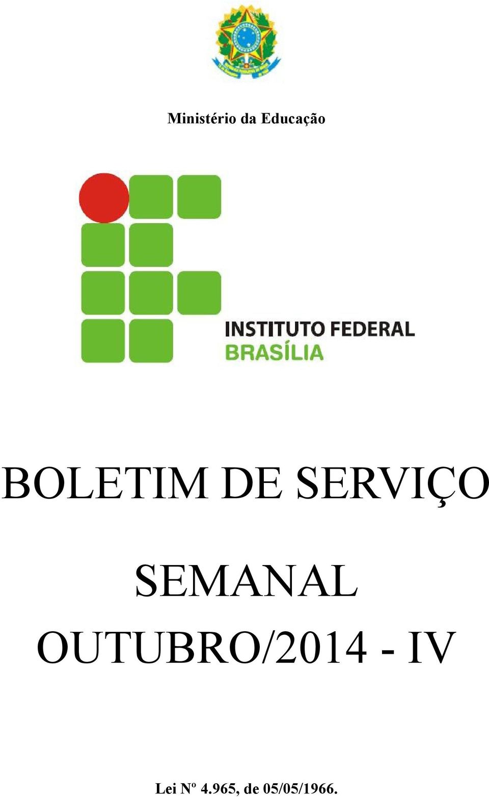 SEMANAL OUTUBRO/2014 -