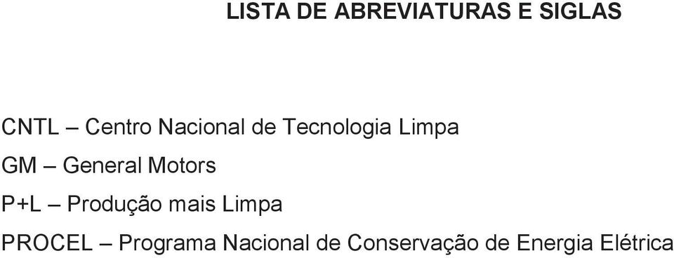 Motors P+L Produção mais Limpa PROCEL