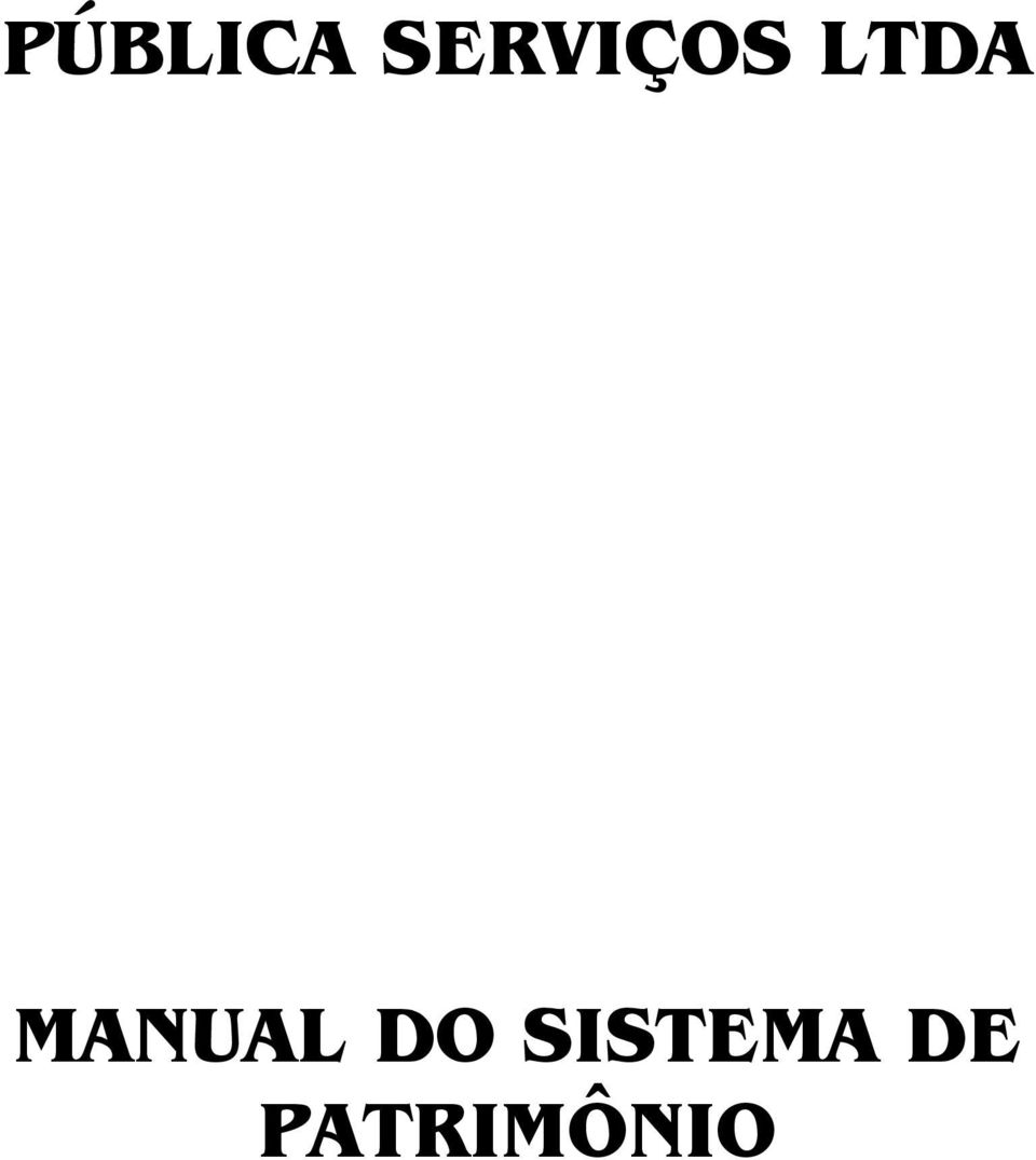 MANUAL DO