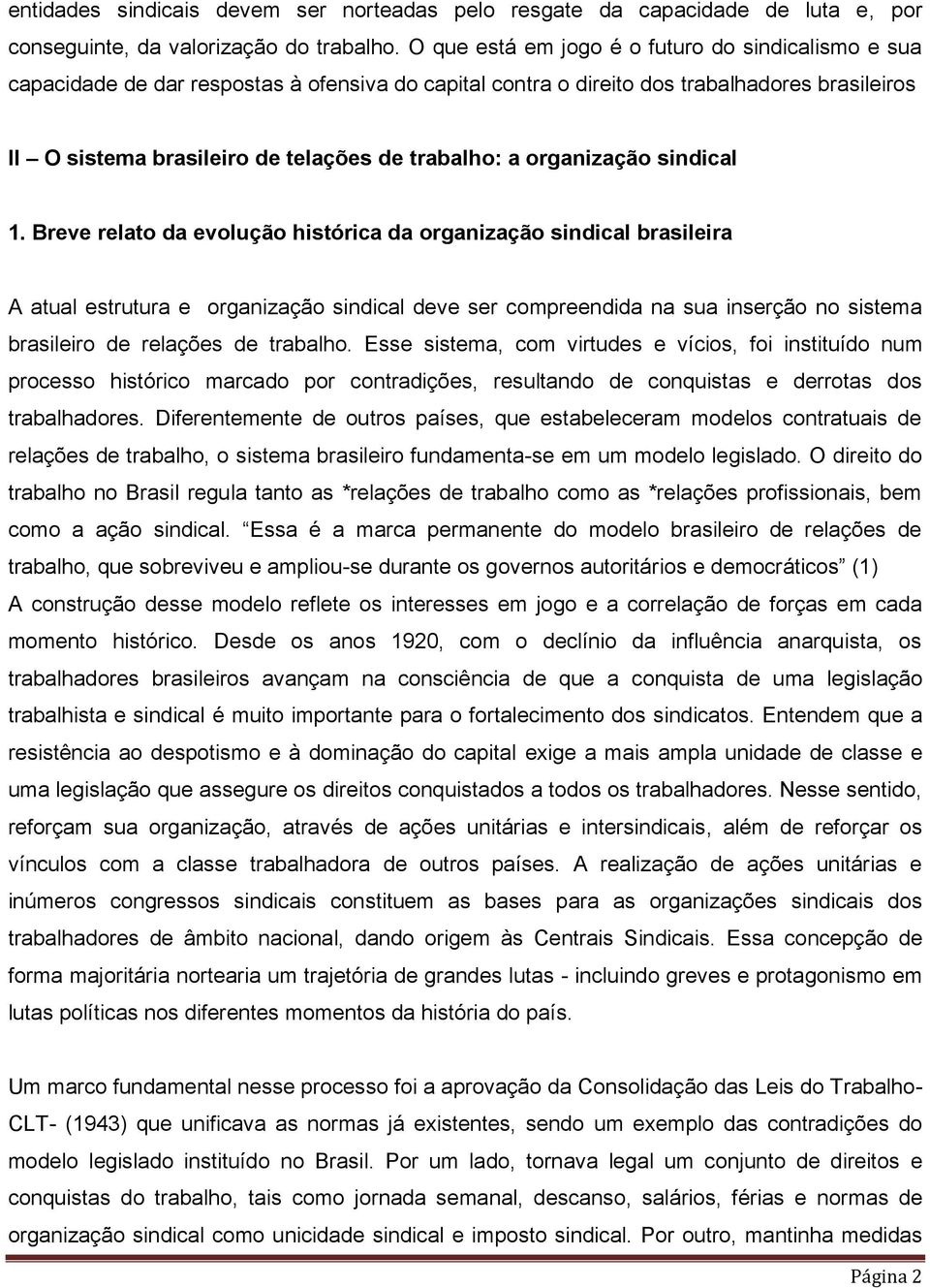 organização sindical 1.