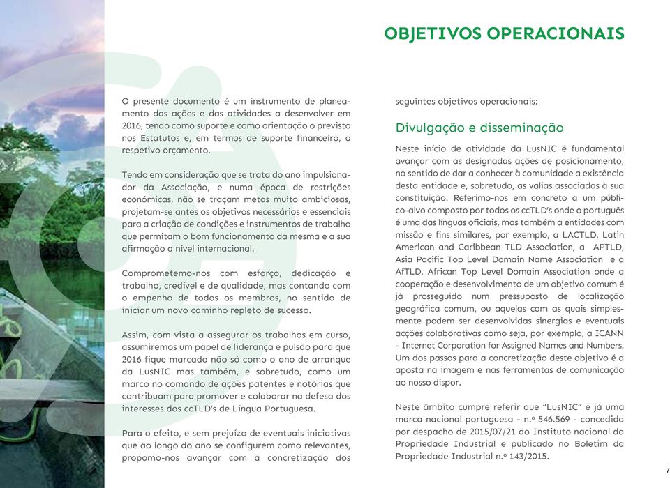 Tendo em consideração que se trata do ano impulsionador da Associação, e numa época de restrições económicas, não se traçam metas muito ambiciosas, projetam-se antes os objetivos necessários e