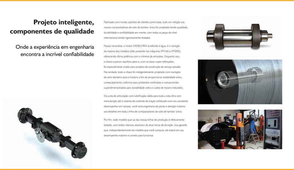 Nosso recordista, o motor DIESELMAX arrefecido à água, é o coração da maioria dos modelos (não presente nas máquinas VM166 e VM200), oferecendo ótima potência com o mínimo de emissões.