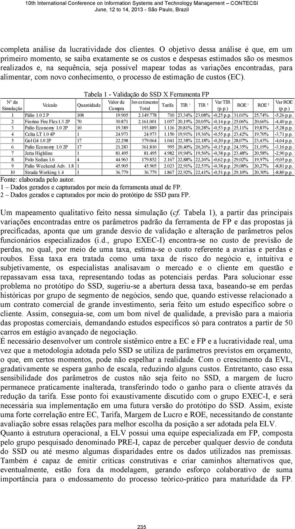 encontradas, para alimentar, com novo conhecimento, o processo de estimação de custos (EC).