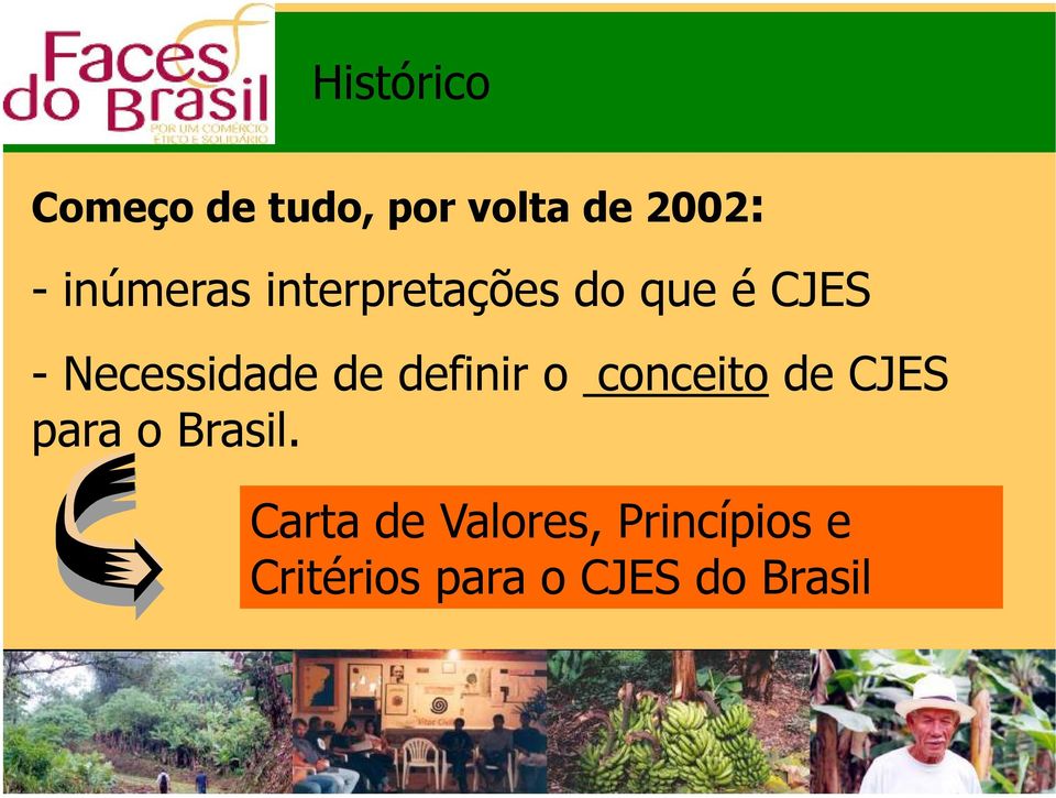 de definir o conceito de CJES para o Brasil.