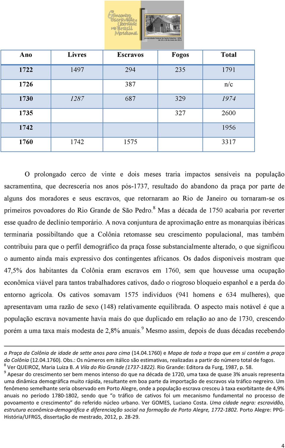 tornaram-se os primeiros povoadores do Rio Grande de São Pedro. 8 Mas a década de 1750 acabaria por reverter esse quadro de declínio temporário.